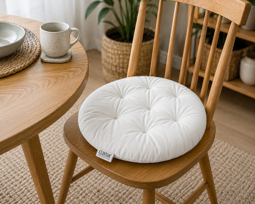 Clinton white round chair - clinton,