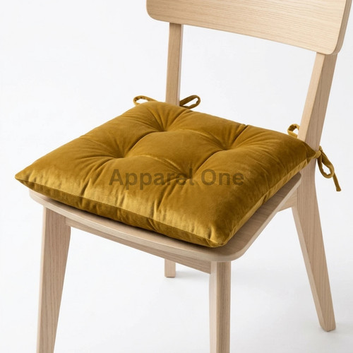 Velvet square chair seat pad - velvet,