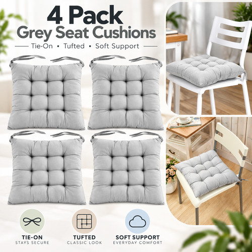 Pack grey chair seat - 4,