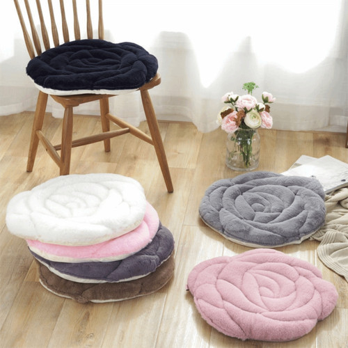 Rose shaped chair cushion - rose,