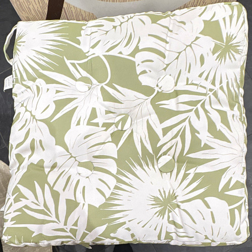 Piece green white tropical - green,