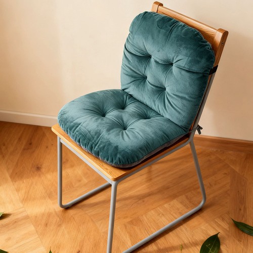 Double faced plush chair pad - double-faced,